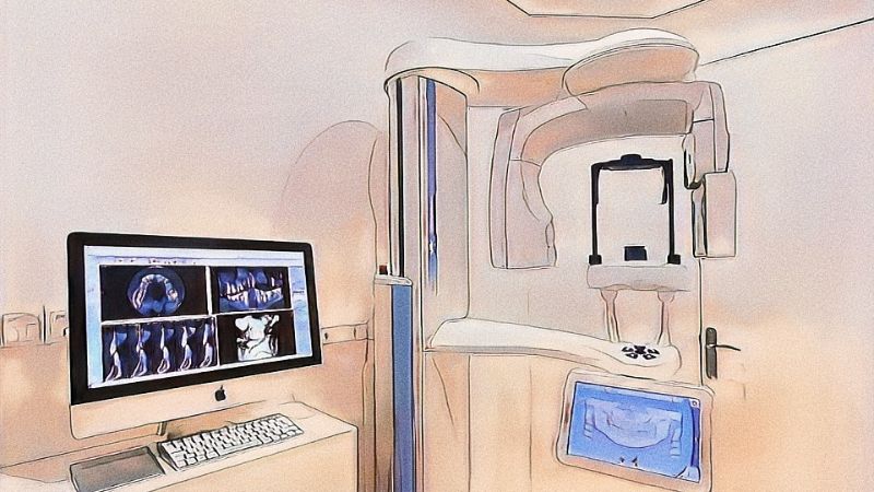 Un scanner 3D dans un cabinet dentaire