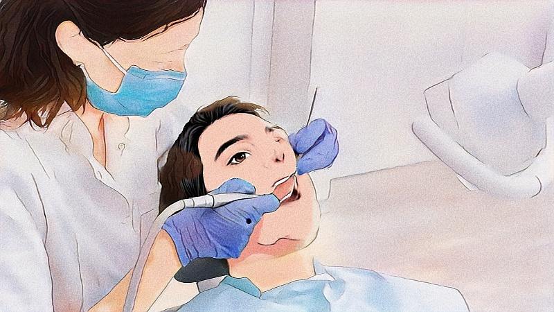 Un patient chez le stomatologue