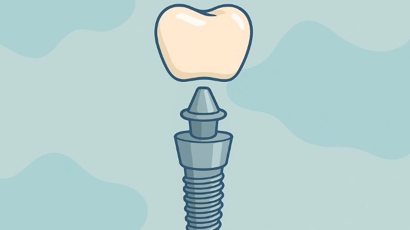 Les composants d'un implant dentaire