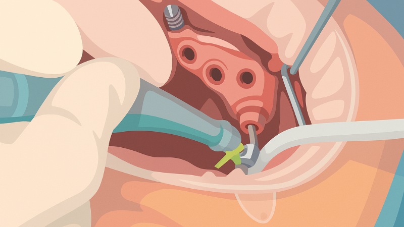 Une chirurgie complexe d'implant dentaire à Paris